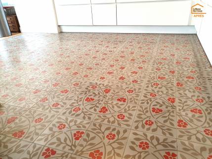 sol cuisine carreau de ciment - Saint-Malo