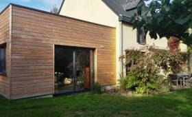 Construction d'une belle extension en bois vers Perpignan