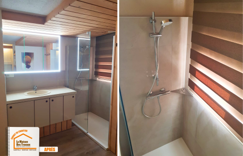 La Maison des Travaux Moûtiers, rénovation salle de bains Moûtiers, douche accessible Moûtiers, artisan plomberie Moûtiers, courtier en travaux Moûtiers