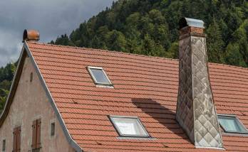 Toiture terminée façade avant.