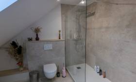 aménagement salle de bain après travaux 