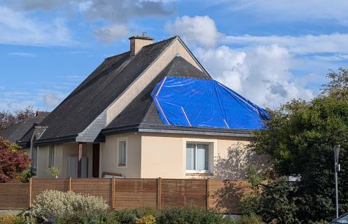 Maison avant surélévation à Chartres-de-Bretagne