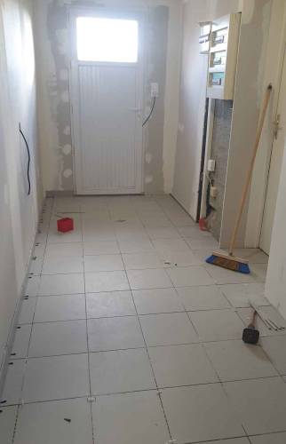 pose du carrelage