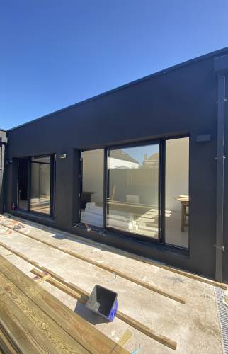 Enduit de finition lissé et teinté