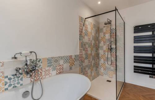 Rénovation d’une salle de bain et d’un WC à Tullins douche