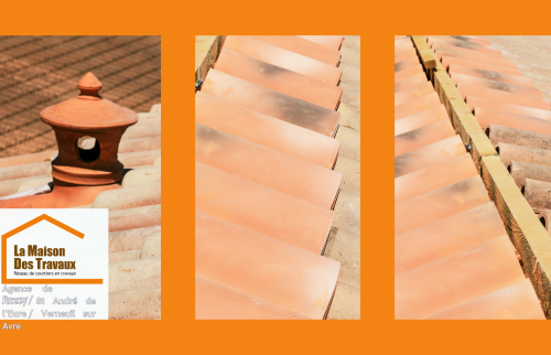 Zoom sur la toiture rénovée près de St-André-de-l’Eure : tuiles emboîtées et finitions impeccables par des pros locaux.