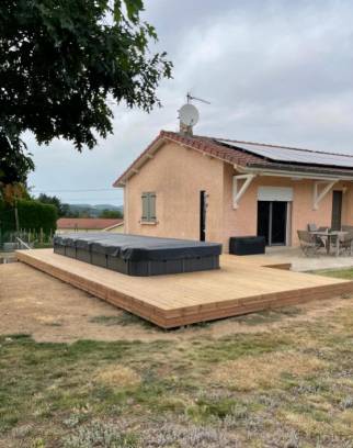 Terrasse en bois Saint-Laurent-de-Chamousset