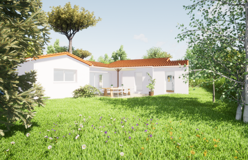 Création d'une extension de 10 m² à Vertou - plans pour visualisation