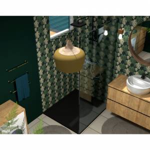 Rénovation d'appartement style tropical - Glawdys Edinval - La Maison Des Architectes