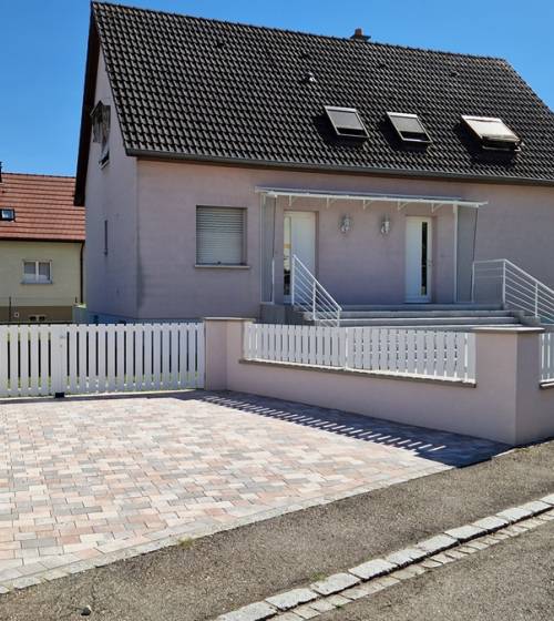 Clôture, portail et pavé à Mulhouse