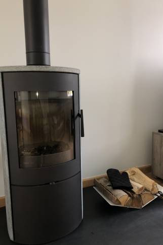 Poêle à bois design