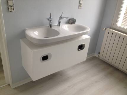 La salle de bain après les travaux 