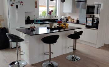 Pose de cuisine, carrelage imitation parquet à Orsay (91400)