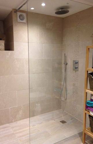 Douche, paroi vitrée, Rebberg, Mulhouse