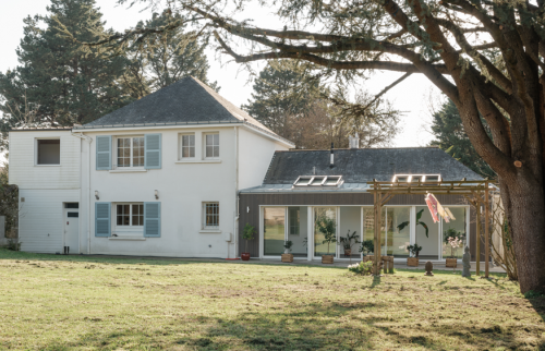 Rénovation et extension d'une véranda existante VERTOU (44120) - vue extérieure avec habitation existante