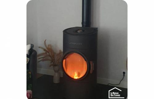 Création d'une cuisine ouverte avec la pose d'un poêle sur Sommervieu 14400