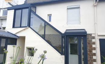 Nouvelles véranda et huisseries / ravalement à Saint-Malo - Après travaux