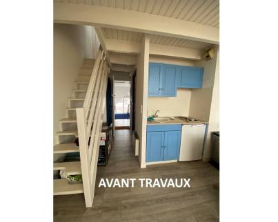 AVANT RENOVATION ESCALIER LA MAISON DES TRAVAUX VANNES SARZEAU PENESTIN