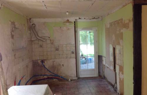 Cuisine à Robinson préparation des travaux