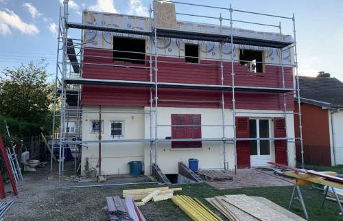 Surélevation en ossature Bois la Maison des Travaux Rouen 2