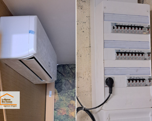 Rénovation électrique complète au Passage 47520 avec mise aux normes du tableau électrique réalisée par des artisans qualifiés sélectionnés par un courtier en travaux à Agen.