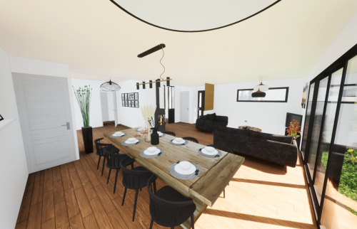 Croquis du projet pour se projeter dans la future extension