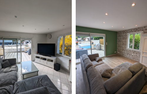 Rénovation salon Olivet