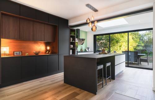 Rénovation de la pièce de vie cuisine et salon à Vertou (44120)