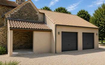 Construction de garages dans l'ouest lyonnais Travaux terminés