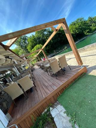 Terrasse en bois finalisée 