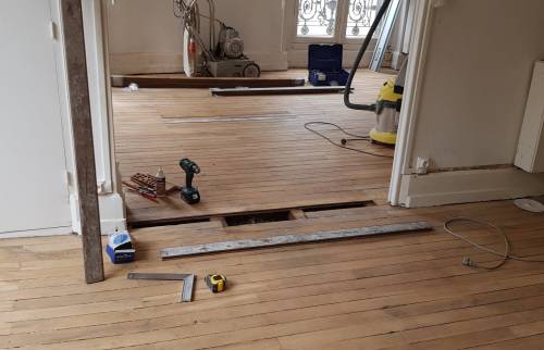 changement de lame de parquet bois