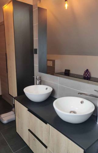 Salle de bain avec vasque ronde Essonne 91