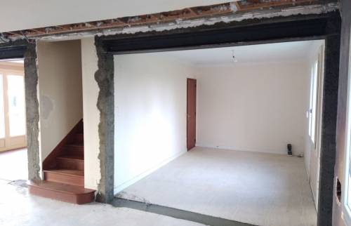 Travaux en cours - Rénovation pièce de vie à Saint-Fiacre-sur-Maine