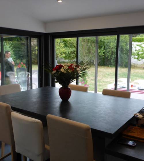 Agrandissement de maison tuilée pour aménagement de cuisine et espace salle à manger à Douarnenez (29100)