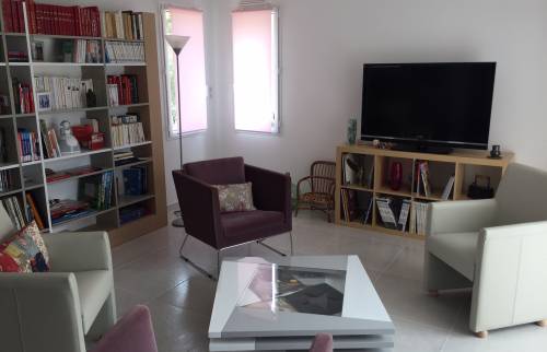 Extension et rénovation d'une maison au Bignon - vue intérieure du salon