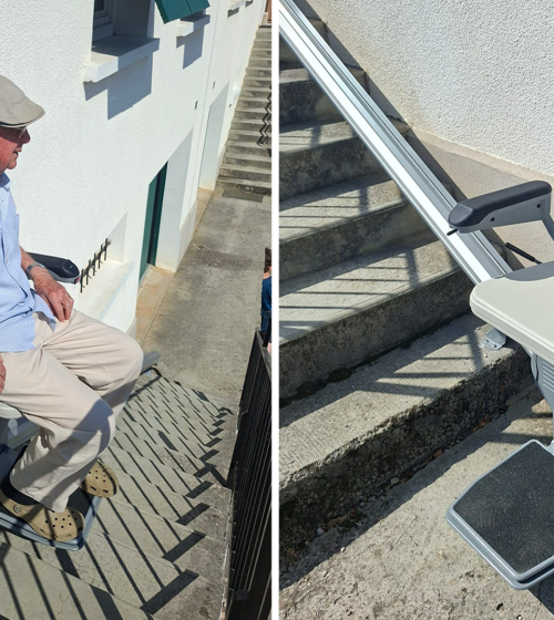 Installation - monte escaliers Jura