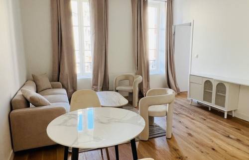salon appartement gris