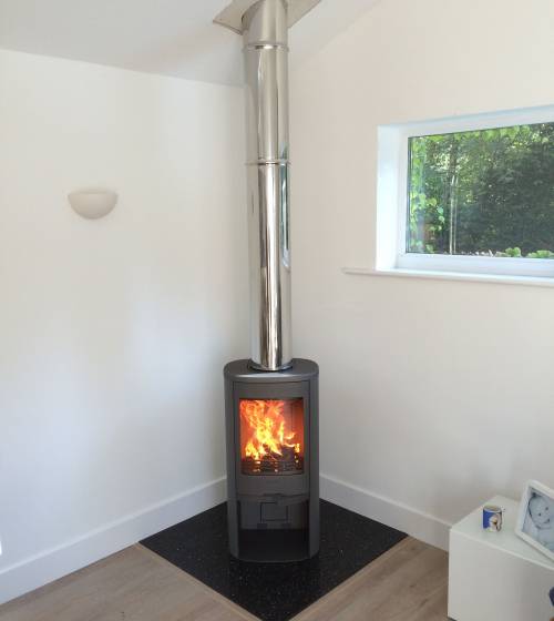 Installation poêle à bois