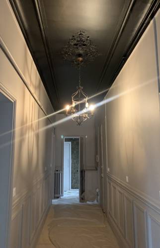 Parquet Chevrons Moulures La Maison des Travaux Rouen 3