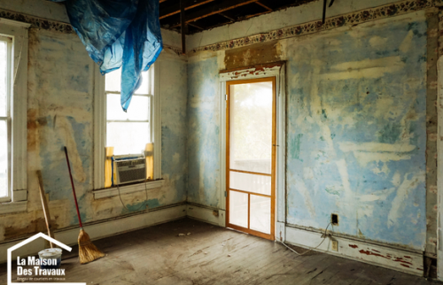 Intérieur de la maison avant démolition