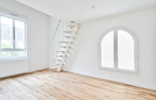 intérieur d'une surélévation de maison