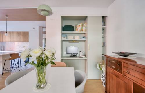 Espace bureau dans un placard sur mesure à Levallois (92300)