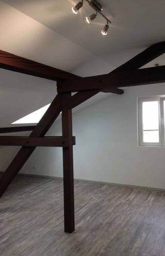 Combles aménagés, chambre parentale à Saint Louis