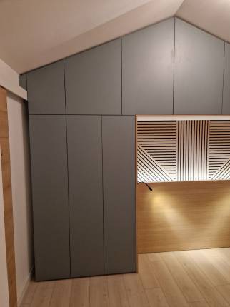 zoom sur le dressing tête de lit