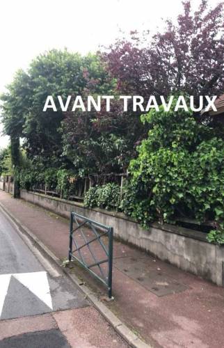 Murets en béton avant travaux (Montgeron 91230)