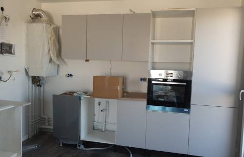 Installation du mobilier de cuisine