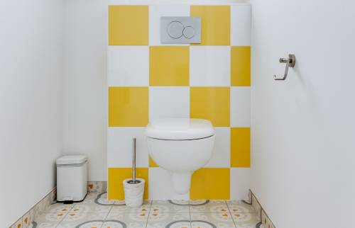 Création d'une salle de bain colorée à Vertou
