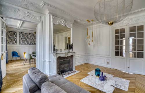 Rénovation d'un salon dans le 16ème arrondissement