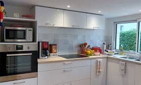 Agrandissement de maison à Paimpol nouvelle cuisine et salle de bain sous la terrasse