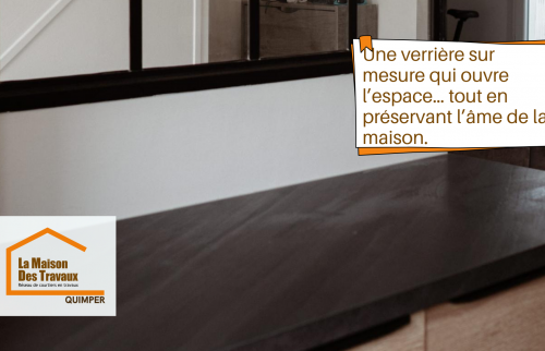 Verrière sur mesure apportant lumière et élégance tout en préservant l’âme authentique de la maison.